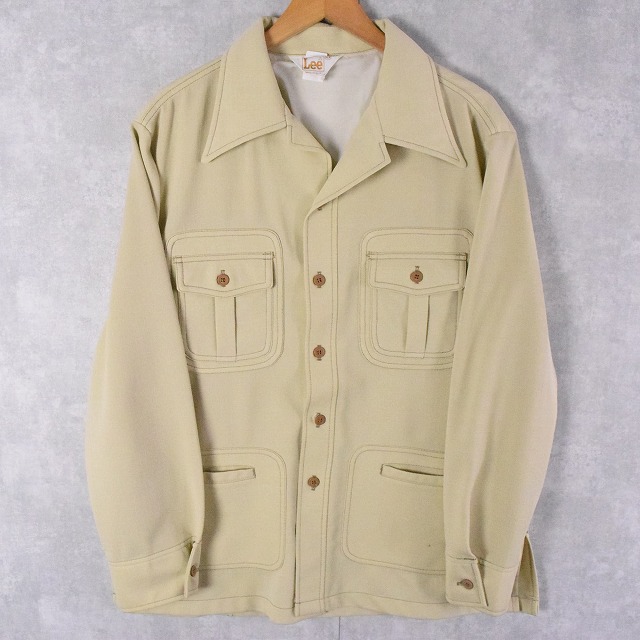 楽天市場】70's Lee USA製 オープンカラーシャツジャケット XL 70年代