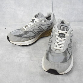 NEW BALANCE 990v4 USA製 スニーカー 26.5cm ニューバランス ローカットスニーカー アメリカ製 グレー 【古着】 【ヴィンテージ】 【中古】 【メンズ店】