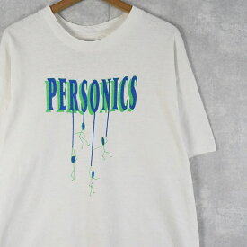 80～90's USA製 "PERSONICS" イラストプリントTシャツ XL 80s 80年代 90s 90年代 半袖 【古着】 【ヴィンテージ】 【中古】 【メンズ店】