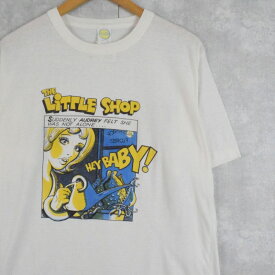 90's THE LITTLE SHOP アメコミ風イラストTシャツ XL 90s 90年代 映画 ホラー映画 litle shop of horrors アメコミ【古着】 【ヴィンテージ】 【中古】 【メンズ店】