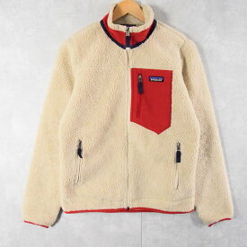 16AW Patagonia クラシックレトロXジャケット S パタゴニア ボアジャケット アイボリー 生成り CLASSIC RETRO X JACKET 【古着】 【ヴィンテージ】 【中古】 【メンズ店】