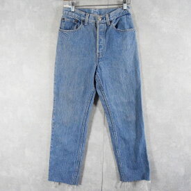 90's Levi's 26501-0165 USA製 ストライプ柄 カットオフデニムパンツ W28 90s 90年代 アメリカ製 リーバイス ストライプ【古着】 【ヴィンテージ】 【中古】 【メンズ店】