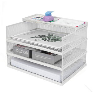 浅型 書類整理 a4 書類ラック レターケース a4 横 書類ケース 書類整理 レタートレー 収納ケース a4ヨコ置き デスク 浅型 ホワイト1個, ワンサイズ REAPRI - 通販 - Yahoo ショッピング