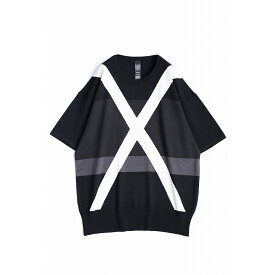 【SALE 30%OFF】 SHAREEF CROSS JQ S/S PULL-OVER (White) 17314055 シャリーフ ジャガード プルオーバー ニット インターシャ ウール メンズ 送料無料