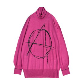 【SALE 50%OFF】 SHAREEF INTERSIA JQ HIGH-NECK P/O (2色 Pink/Amethyst) 17714021 シャリーフ インターシャ ジャガード ハイネック プルオーバー ニット セーター メンズ 送料無料