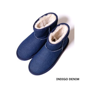 EMU Australia Stinger Denim Mini (2色 INDIGO DENIM/LIGHT DENIM) W11376 エミュー シープスキン ムートン フカフカ フワフワ 柔らか ブーツ オーストラリア メンズ 送料無料