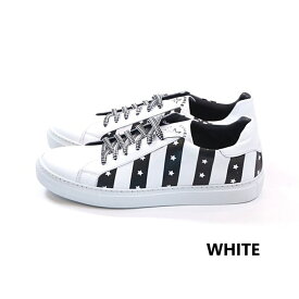 【SALE 50%OFF】 DANIELE ALESSANDRINI SNEAKERS BASSA LACCI RIGHE (2色 WHITE/BLACK) 211-57682001 ダニエレアレッサンドリーニ スニーカー シューズ 靴 イタリア メンズ 送料無料