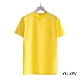 【SALE 30%OFF】 DANIELE ALESSANDRINI MAGLIA GIRO UNITO ST (2色 YELLOW/ORANGE) 211-65541001 ダニエレアレッサンドリーニ 伸縮性 無地T Tシャツ カットソー イタリア メンズ 送料無料