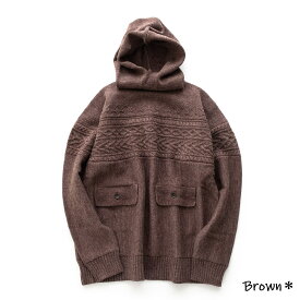 【SALE 30%OFF】 Snow Peak Shetland Guernsey Knit Parka (2色) KN-20AU103 スノーピーク シェトランド ガーンジー ニット パーカー ウール タートルネック セーター メンズ 送料無料