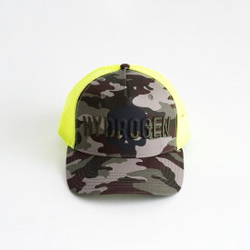 HYDROGEN H-TRUCK DRIVER (2色) 210-41289001 210-41289002 ハイドロゲン メッシュ キャップ ロゴ 立体的 エンボス 異素材 通気性 サイズ調整 帽子 イタリア メンズ 送料無料