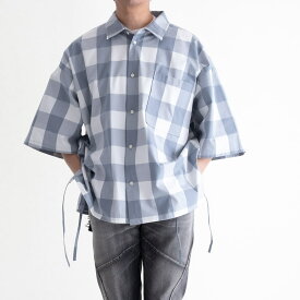 【SALE 30%OFF】 DISCOVERED Hicount Twill Block Check Shirt (2色) DC-SS21-SH-03 ディスカバード チェック ビッグシャツ シャツ ビッグシルエット オーバーサイズ メンズ 送料無料