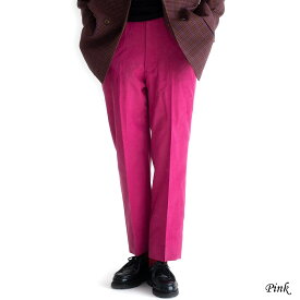 【SALE 50%OFF】 UNITUS Stick Pants (2色 Pink/Black) UTSFW20-P05 ユナイタス スティック パンツ ブロック イージーパンツ ドレスパンツ キュプラ ウエストゴム 日本製 メンズ 送料無料