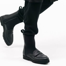 MISTERGENTLEMAN THICK SOLE LOAFER BOOTS (2色) MGT-AC14 ミスタージェントルマン ローファー ブーツ ネオプレーン VIBRAM ビブラム 革靴 シューズ 日本製 メンズ 送料無料