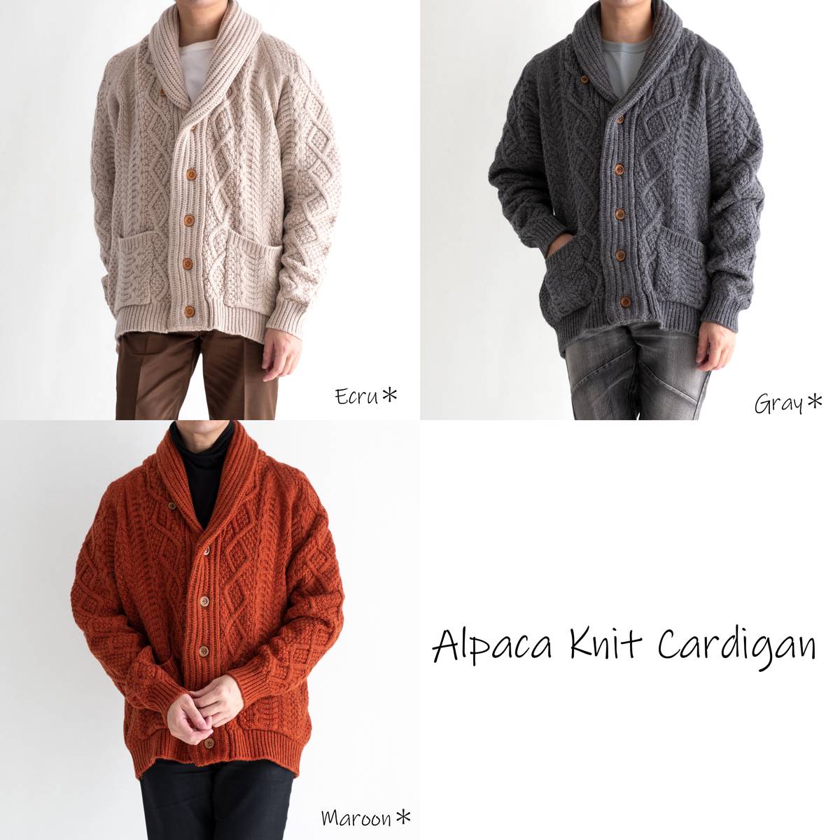 楽天市場】Snow Peak Alpaca Knit Cardigan (3色) KN-21AU201