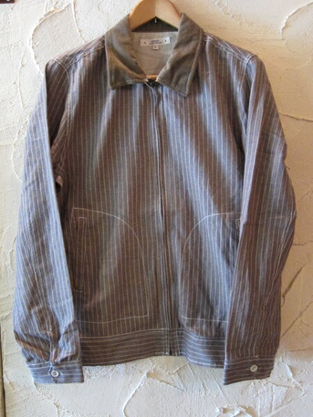 (SALE30%OFF) CORISCO  コリスコ/ HERRINGBONE STRIPE JKT GREY