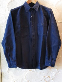 VINTAGE EL ヴィンテージ・イーエル /SOLID NELL WORK SHIRT NAVY