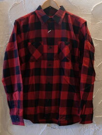 VINTAGE EL ヴィンテージ・イーエル/BLOCK CHECK WORK SHIRTS RED×BLACK