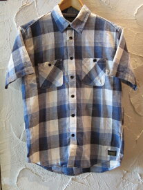 ★送料無料★【SALE 30%OFF】COREFIGHTERコアファイター/SHORT SLEEVE SHIRTS CHECK BLUE