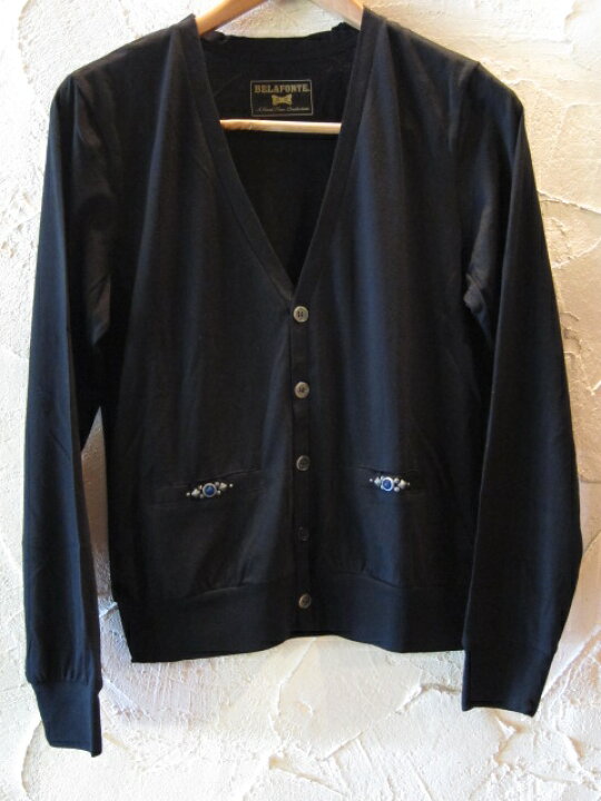 楽天市場】BELAFONTE/JERSEY STUDS CARDIGAN 2 BLACK : FeelFORCE