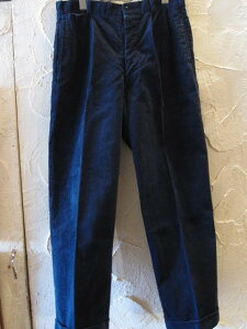 ������������BELAFONTE �x���t�H���e/RT 2TACK TROUSERS AGED CORDUROY NAVY