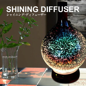 アロマディフューザーShiningDiffuserシャイニングディフューザー水溶性アロマ2本付き