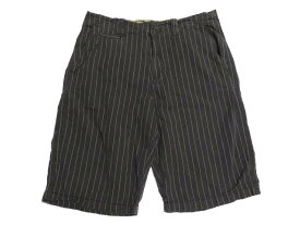 【中古】AMERICAN EAGLE/アメリカンイーグル ストライプ柄 ショートパンツ チャコール×グレー×ブルー【W35.5】【ショーツ】【アメブラ】【アウトドア】【OUTDOOR】【野外フェス】【あす楽対応】【古着屋mellow楽天市場店】