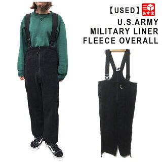 米軍ミリタリーPOLARTECポーラテックECWCSパンツ用ライナーフリースオーバーオールU.S.ArmyMilitaryLinerFleeceOVERALLサイズ:SMALL,MEDIUM,LARGEブラック【古着】古着【中古】中古mellow【あす楽対応】【古着屋mellow楽天市場店】