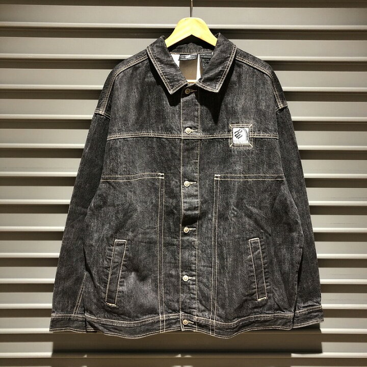 楽天市場】ロカウェア ROCA WEAR ブラック デニムジャケット 長袖 