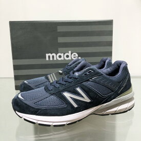 アメリカ製 new balance M990 NV5 ニューバランス スエード×メッシュ スニーカー SIZE:8 1/2 D（26.5cm）－10 1/2 D（28.5cm）ネイビー Made in U.S.A【新品】