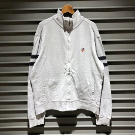 ポロ ジーンズ カンパニー ラルフローレン POLO JEANS COMPANY RALPH LAUREN ジップアップ コットントラックジャケット 長袖 サイズ：メンズ XL グレー×ネイビー【中古】