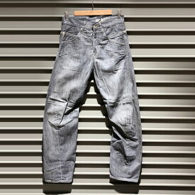 EURO Levi's Engineered Jeans ユーロ リーバイス エンジニアード ジーンズ デニムパンツ シンチバック 立体裁断 実寸：W31 L31.5 グレー Made in TURKEY【中古】
