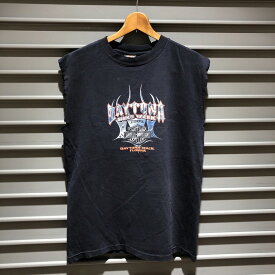 ハーレー ダビッドソン HARLEY-DAVIDSON 両面プリント ノースリーブ Tシャツ 袖カットオフ サイズ：メンズ M ブラック ゆうパケット対応【中古】