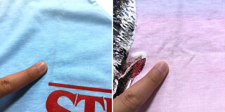 【ゆうパケット対応】ストレンジャー・シングス/STRANGERTHINGS"イレブン"フェイスプリントTシャツ半袖グラデーションカラーサイズ:XLカラー:PINK×BLUE×WHITE,GRAY×WHITE【新品】新品mellow【あす楽対応】【古着屋mellow楽天市場店】