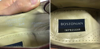 ボストニアン/BOSTONIAN内羽根ストレートチップレザードレスシューズサイズ:US10D/Bバーガンディ【5ホール】【メダリオン】【古着】古着【中古】中古mellow【あす楽対応】【古着mellow楽天市場店】