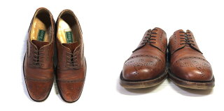 コールハーン/COLEHAAN外羽根ストレートチップレザードレスシューズサイズ:US71/2DブラウンMadeinITALY【5ホール】【メダリオン】【古着】古着【中古】中古mellow【あす楽対応】【古着mellow楽天市場店】