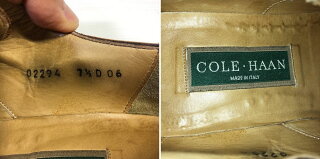 コールハーン/COLEHAAN外羽根ストレートチップレザードレスシューズサイズ:US71/2DブラウンMadeinITALY【5ホール】【メダリオン】【古着】古着【中古】中古mellow【あす楽対応】【古着mellow楽天市場店】