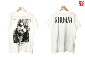 【ゆうパケット対応】カート・コバーン/Kurt Cobain 両面プリント バンド Tシャツ 半袖 サイズ：M, L　ホワイト【新品】 新品 mellow 【あす楽対応】【古着屋mellow楽天市場店】