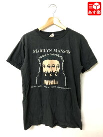 【ゆうパケット対応】マリリン・マンソン Marilyn Manson "BELIEVE" 両面プリント バンド Tシャツ 半袖 サイズ：M　ブラック あす楽対応【新品】