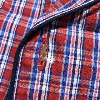 ポロラルフローレン/POLORALPHLAURENチェック柄パジャマセットアップサイズ:M,Lレッドベース【新品】新品mellow【あす楽対応】【古着mellow楽天市場店】