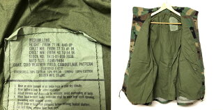 91年製アメリカ軍U.S.ARMYM-65ウッドランドカモフィールドジャケットワッペン付きサイズ:MEDIUM-LONG【ミリタリージャケット】【古着】古着【中古】中古mellow【あす楽対応】【古着屋mellow楽天市場店】