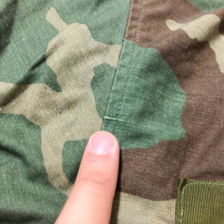 87年製アメリカ軍U.S.ARMYM-65ウッドランドカモフィールドジャケットワッペン付きサイズ:MEDIUM-SHORT【ミリタリージャケット】【古着】古着【中古】中古mellow【あす楽対応】【古着屋mellow楽天市場店】