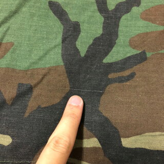 87年製アメリカ軍U.S.ARMYM-65ウッドランドカモフィールドジャケットワッペン付きサイズ:MEDIUM-SHORT【ミリタリージャケット】【古着】古着【中古】中古mellow【あす楽対応】【古着屋mellow楽天市場店】