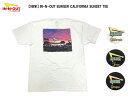 【ゆうパケット対応】インアンドアウトバーガー IN-N-OUT BURGER CALIFORNIA SUNSET S/S TEE "California" "Texas" "Oregon" カリフォルニア サンセット Tシャツ 両面プリント size：M, L, XL カラー：WHITE, BLACK【新品】mellow 【古着