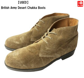 【USED】British Army Desert Chukka Boots イギリス軍 デザート チャッカ ブーツ スエード 無地 サイズ：UK 7, UK 8, UK 9, UK 10 キャメル ベージュ【古着】 古着 【中古】 中古 mellow【あす楽対応】【古着 mellow楽天市場店】