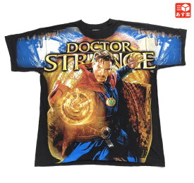 【30％オフ★お得なクーポンあり】【ゆうパケット対応】ドクター・ストレンジ Doctor Strange 両面プリント Tシャツ 半袖 サイズ：XL ブラック【新品】 新品 mellow 【あす楽対応】【古着屋mellow楽天市場店】