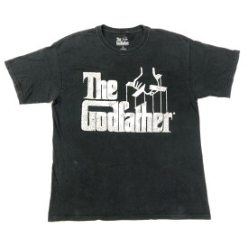 【30％オフ★お得なクーポンあり】【ゆうパケット対応】The Godfather ゴッドファーザー Tシャツ 半袖 ペイズリー ロゴプリント　サイズ：L　ブラック 【古着】 古着 【中古】 中古 mellow 【あす楽対応】【古着屋mellow楽天市場店】