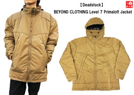 【20％オフ★お得なクーポンあり】【Deadstock】BEYOND CLOTHING LEVEL 7 Primaloft Jacket アメリカ軍 ビヨンド レベル7 プリマロフトジャケット　サイズ：XL カラー：Coyote コヨーテ デッドストック【新古品】新古品 mellow【あす楽対応】【古着 mellow楽天市場店】