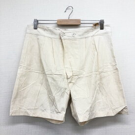 【30％オフ★お得なクーポンあり】【Deadstock】50's French Army Sleeping Short Pants フランス軍 スリーピング ショートパンツ ツータック 無地　サイズ(表記)：5 生成り ナチュラル デッドストック あす楽対応【新古品】