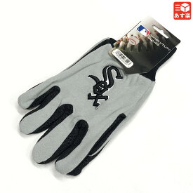 【ゆうパケット対応】MLB Chicago White Sox SPORT UTILITY GLOVES シカゴ・ホワイトソックス チーム グローブ 手袋 グレー×ブラック【新品】新品 mellow ベースボール アウトドア【あす楽対応】【古着屋mellow楽天市場店】