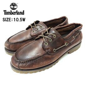 ★10%オフ クーポン 4/2 14時まで★【中古】Timberland ティンバーランド 3 EYE デッキシューズ ブラウン サイズ：US 10.5W 古着 中古 mellow あす楽対応 古着屋mellow楽天市場店